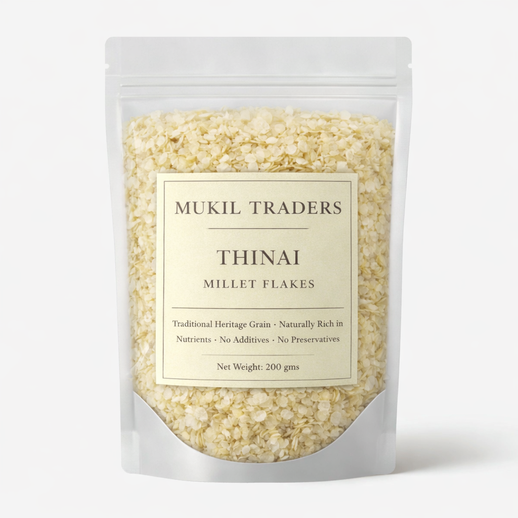 Foxtail Millet Flakes (Thinai Aval / Kangni Millet Poha) (200 gms)
